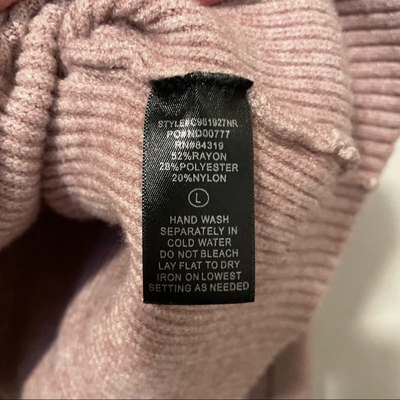 Evolution by Cyrus Women's Size Large Pink Pullover Sweater‎ - Picture 6 of 6
